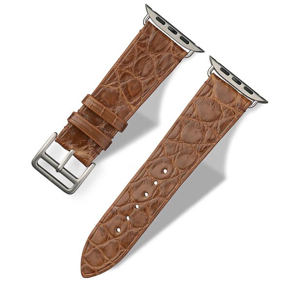 Unique Exotic Leather Strap – Genuine Alligator - Maple Gaze Color main image 4